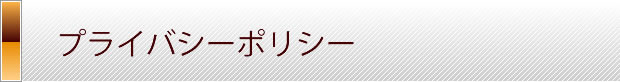 プライバシーポリシー